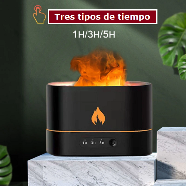 Humidificador de Luz Nocturna Simula Llama