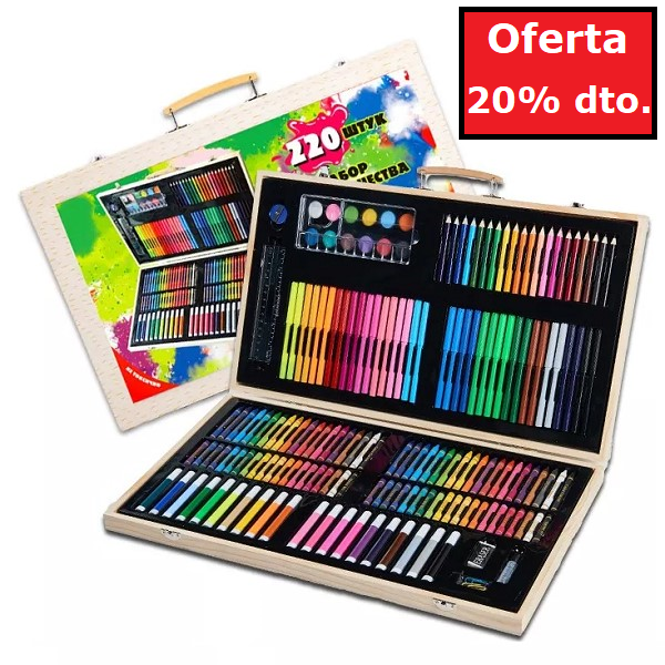 Maletín de Arte de 220 Piezas