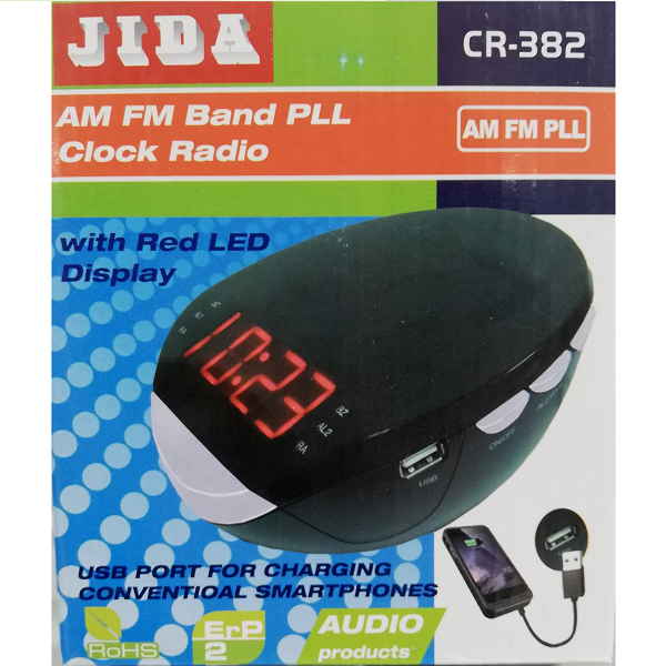 Radio reloj despertador Jida
