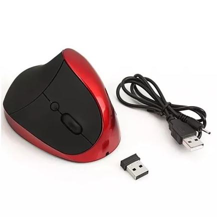 Mouse hergonómico recargable