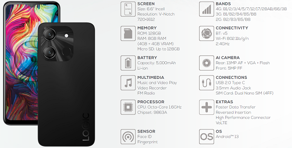 Smartphone LOGIC L66M 24