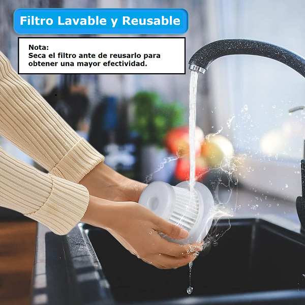 Mini aspiradora para auto con cable