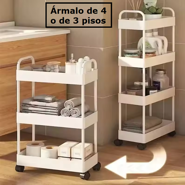 Carrito Organizador de 4 Niveles