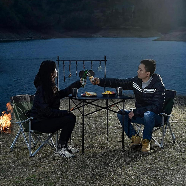 Mesa Plegable Cuadrada de Camping