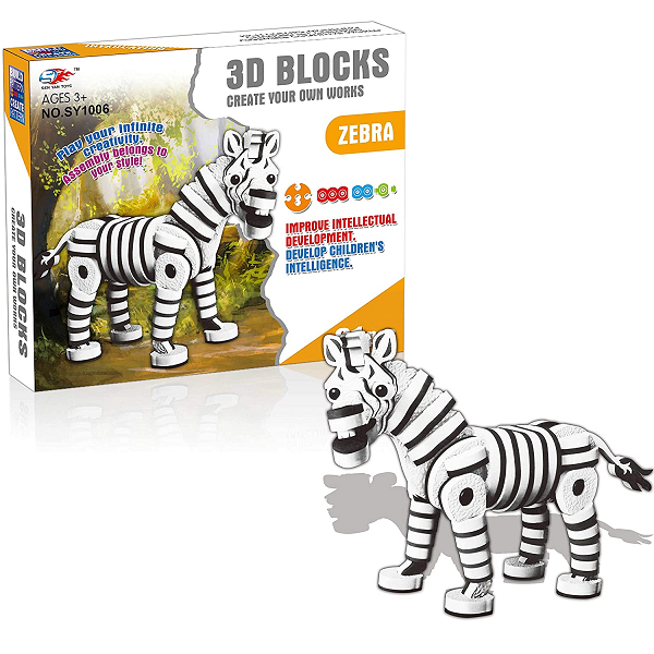 Rompecabezas Zebra 3D