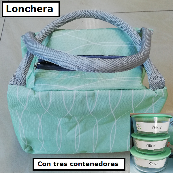 Lonchera con contenedores