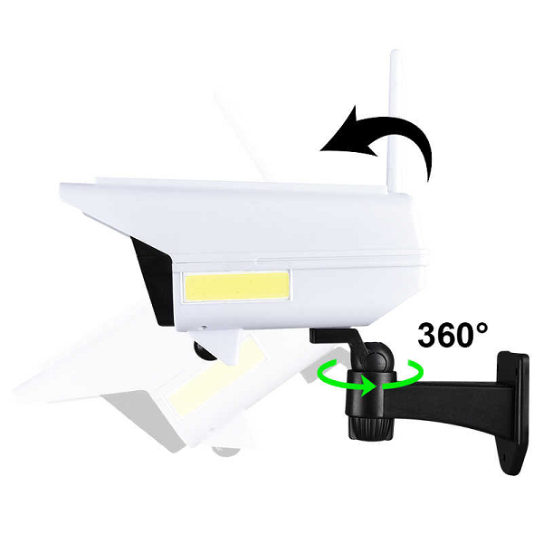 Lámpara solar simula cámara