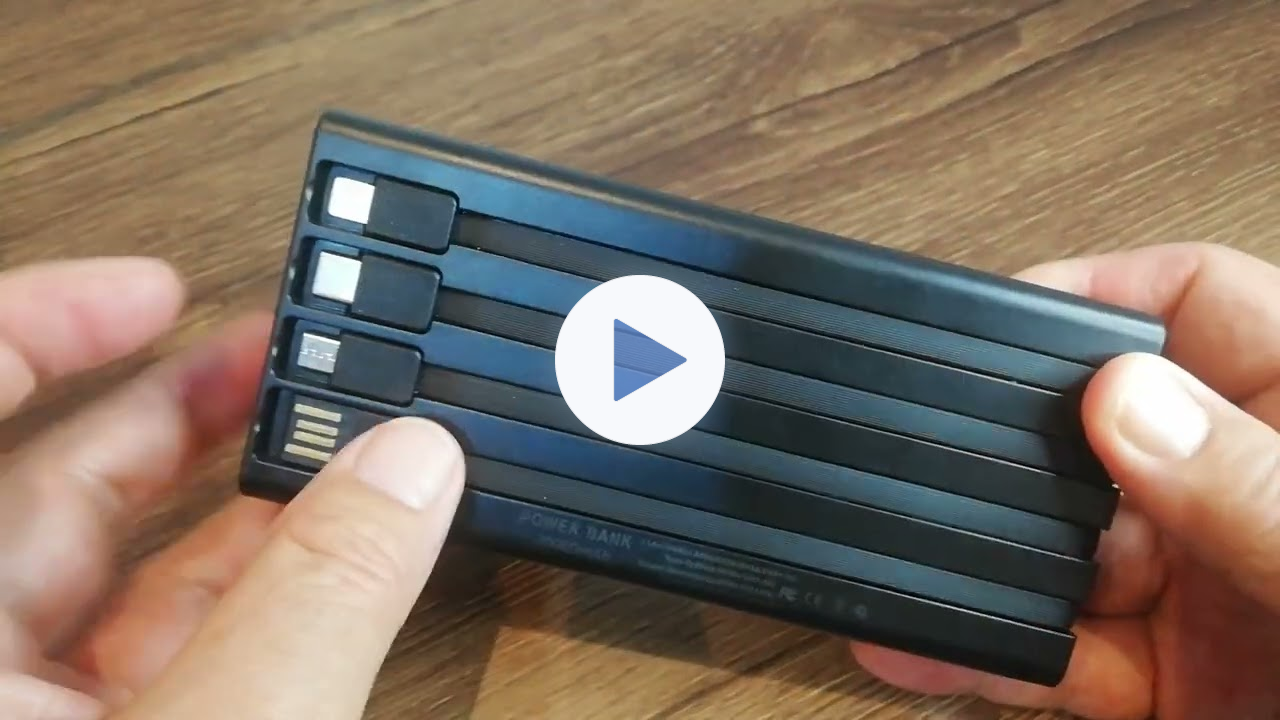 Cargador rápido de celular de 20.000mAh, 120w y cables de carga, www.comprasin.com