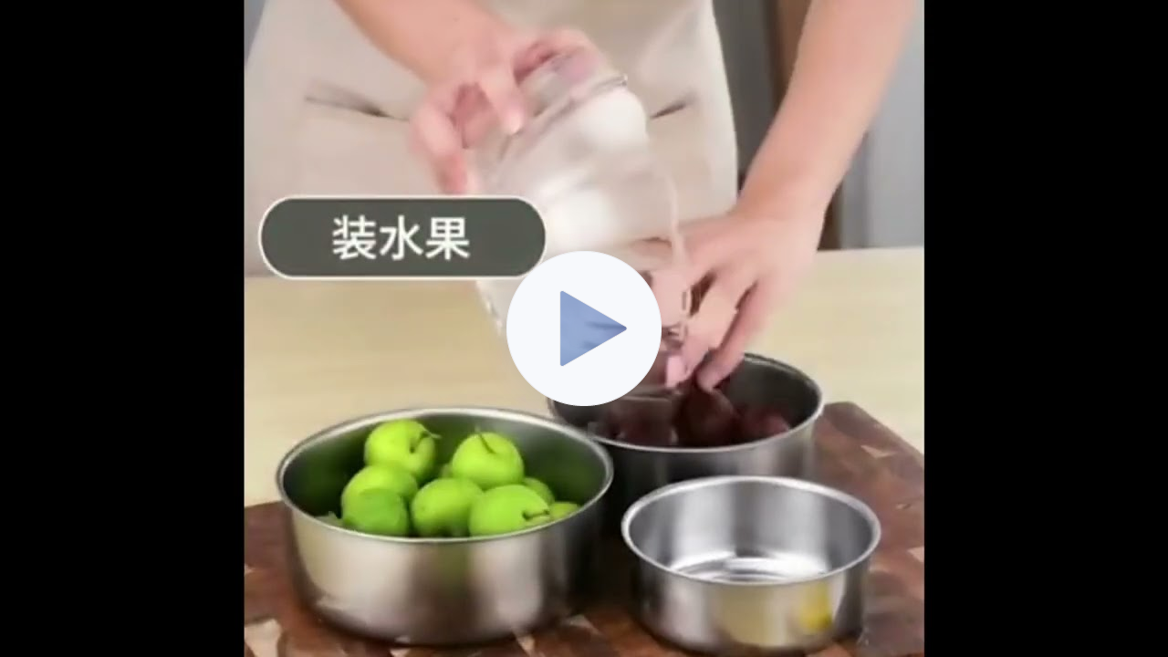 Set de 5 Contenedores de Acero Inoxidable, www.comprasin.com