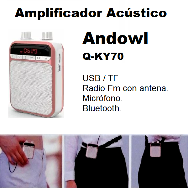 Amplificador Acústico Andowl Q-KY70