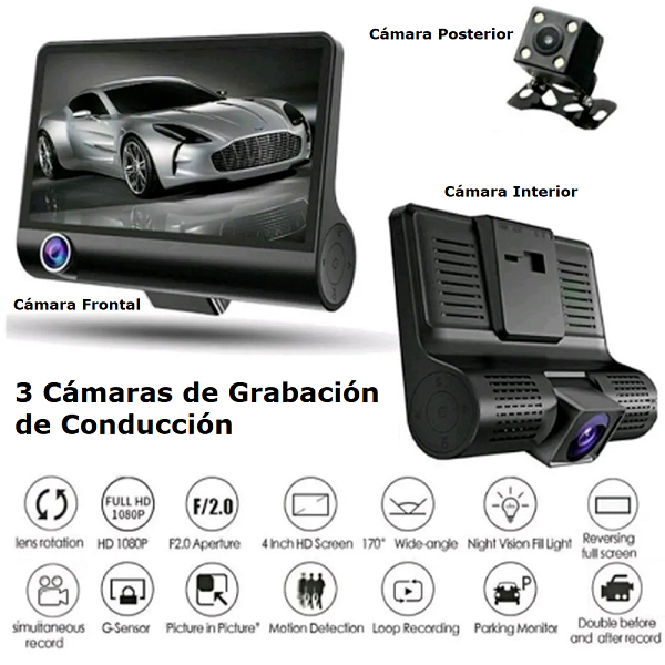 Cámara Grabadora de Conducción Andowl Q-DC5