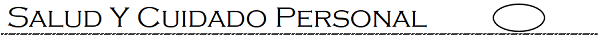 Salud y Cuidado Personal