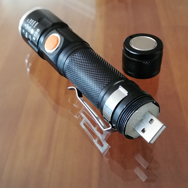 Linterna doble luz e imán