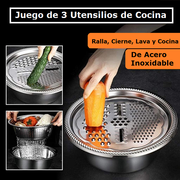 Juego de 3 utencilios de cocina