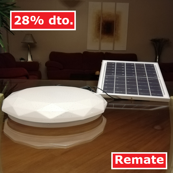 Lámpara solar de techo