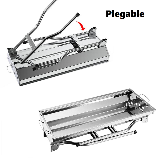 Parrilla de carbón de acero inoxidable