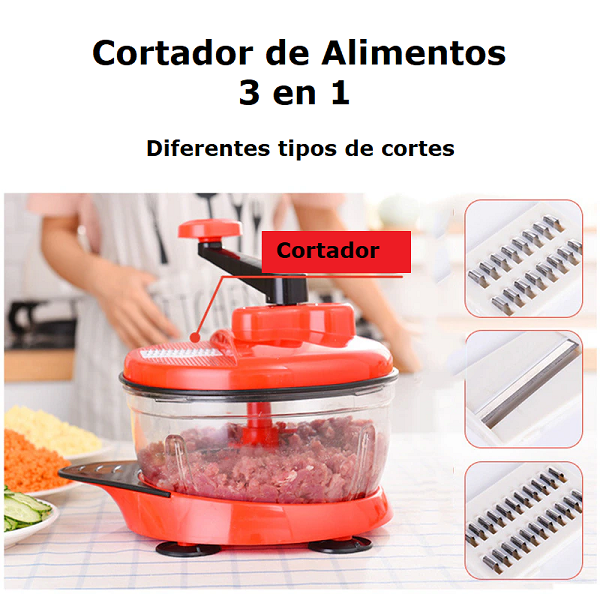 Procesador manual de alimentos