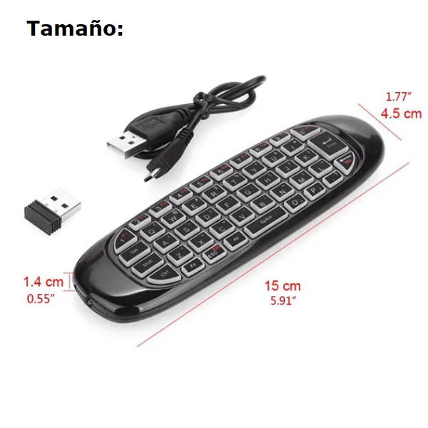Control remoto con teclado