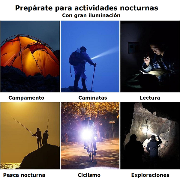 Linterna Doble Luz Led