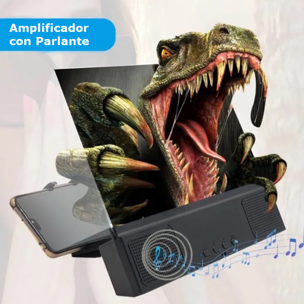 Amplificador de pantalla con parlante