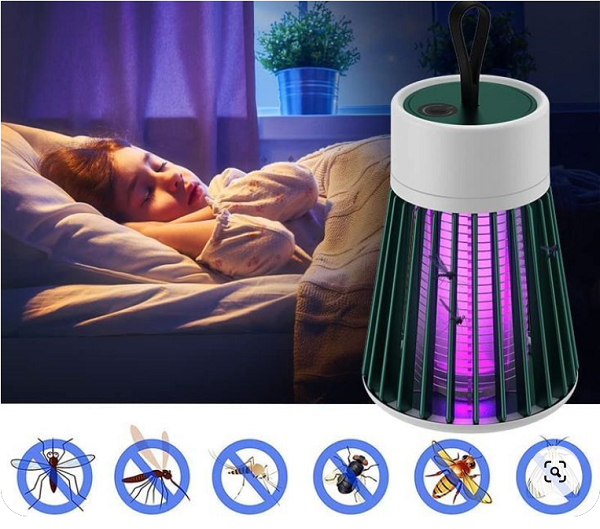 Mini lámpara mata insectos