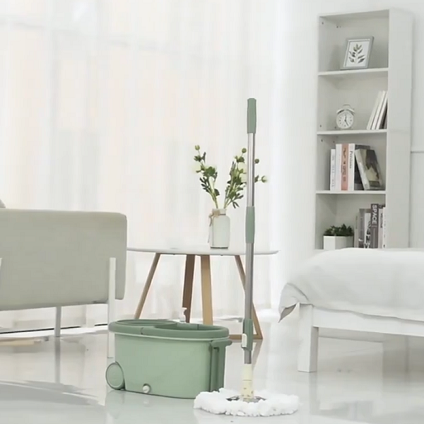 Trapeador Giratorio 360° con Balde y Escurrido por Centrifugado