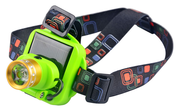 Linterna solar de cabeza