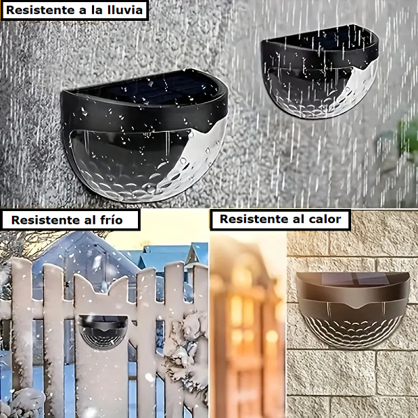 Pack de 4 Lámparas Solares de Pared