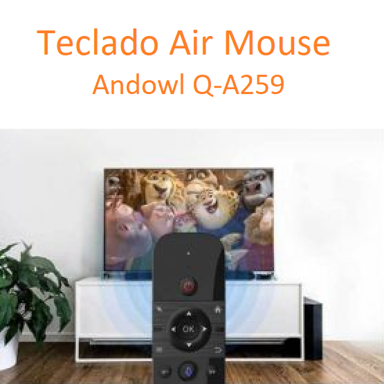 Teclado air mouse