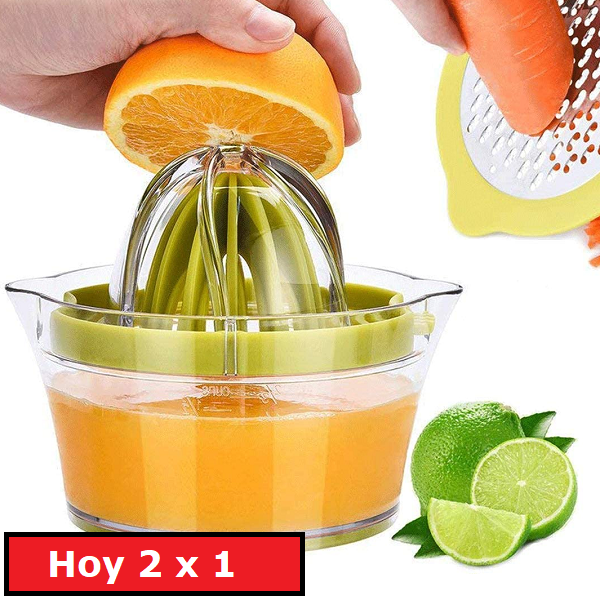 Exprimidor Manual de Cítricos y Rallador