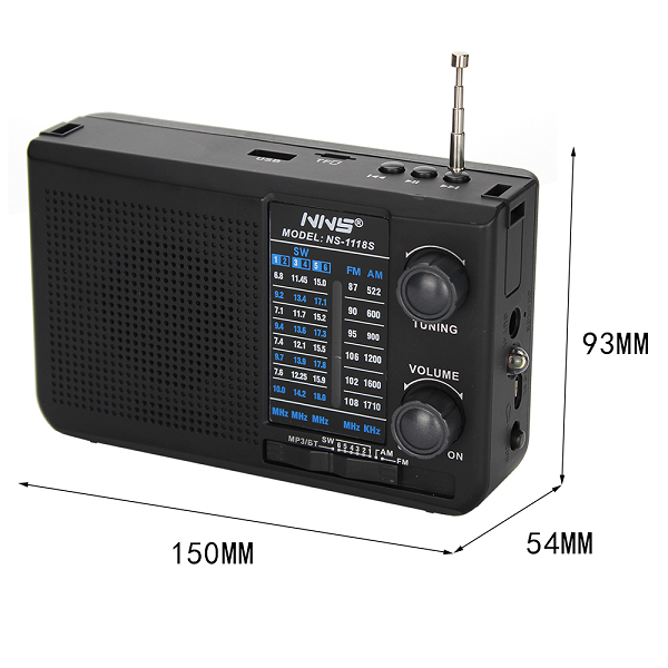 Radio solar portátil NNS 1118S