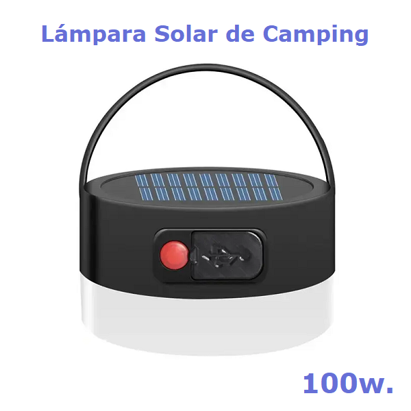 Lámpara Solar de Camping 100w