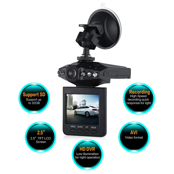 Cámara para auto HD DVR