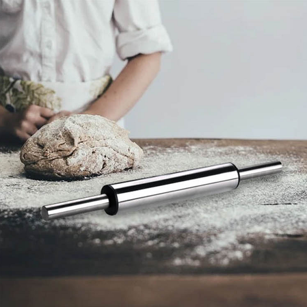 Rodillo de amasar de acero inxodable