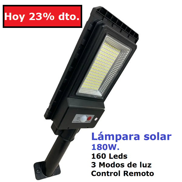 Lámpara Solar 180W.