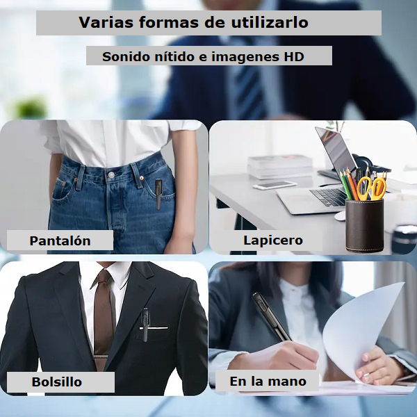 Esfero Espía con Cámara HD