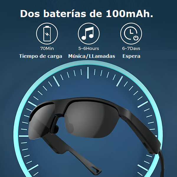 Gafas Inteligentes UV400 con Bluetooth G02