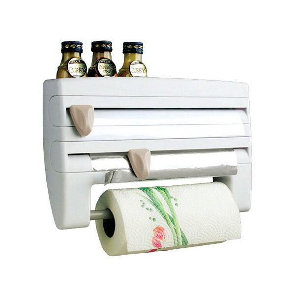 Dispensador de rollos de cocina 4 en 1