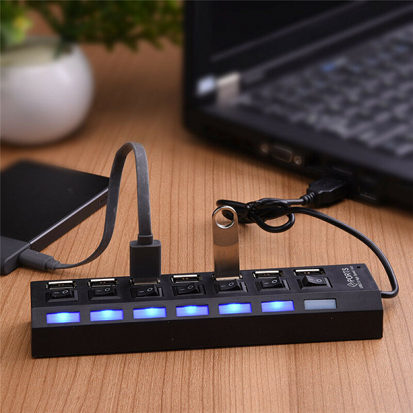 Regleta Hub 7 USB 2.0