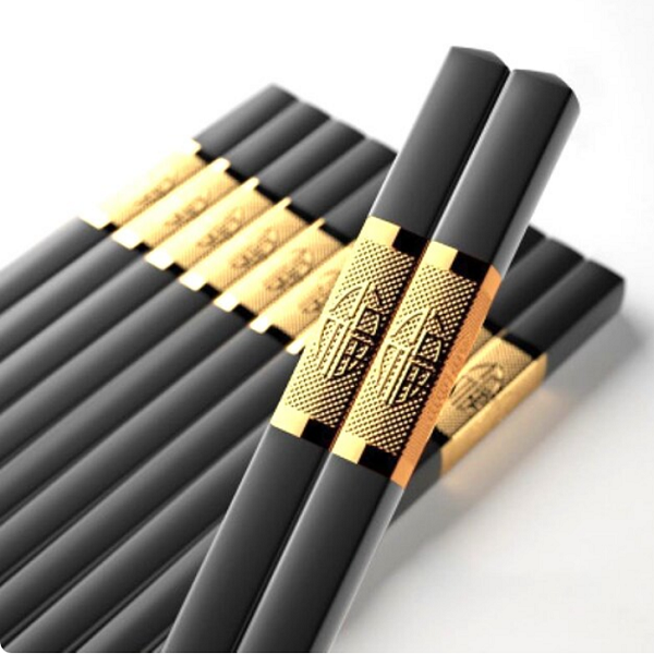 Palillos chinos elegantes 10 pares