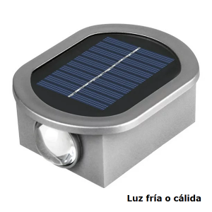 Lámpara Solar de Pared Doble Iluminación