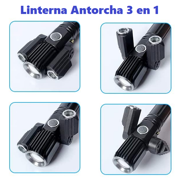 Linterna antorcha 3 x 1