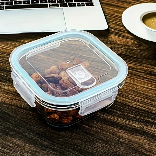 Set de 3 Recipientes de Vidrio con Tapa Hermética