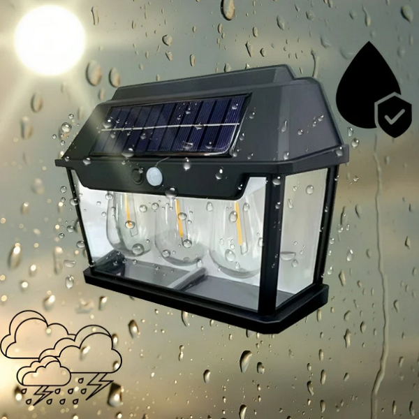 Lámpara Solar Triple de Pared HW999-3W