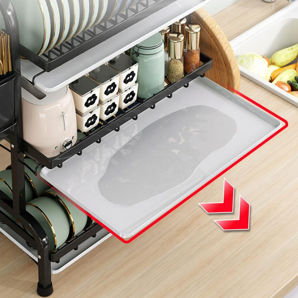 Escurridor de vajilla de 3 pisos