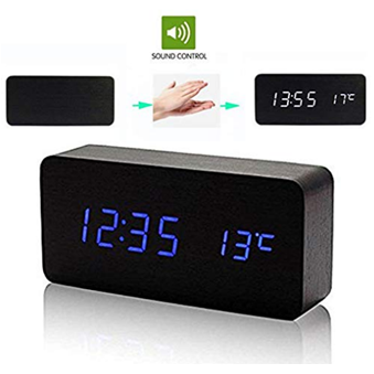 Reloj despertador maderado