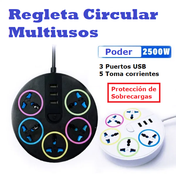 Regleta circular multiusos