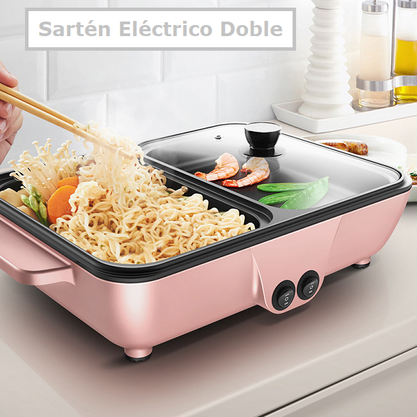 Sartén eléctrico doble