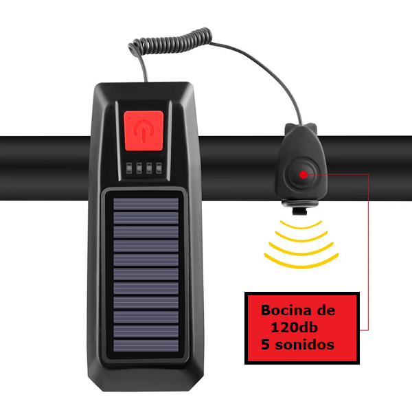 Linterna Solar LY-17 Para Bicicleta o Scooter