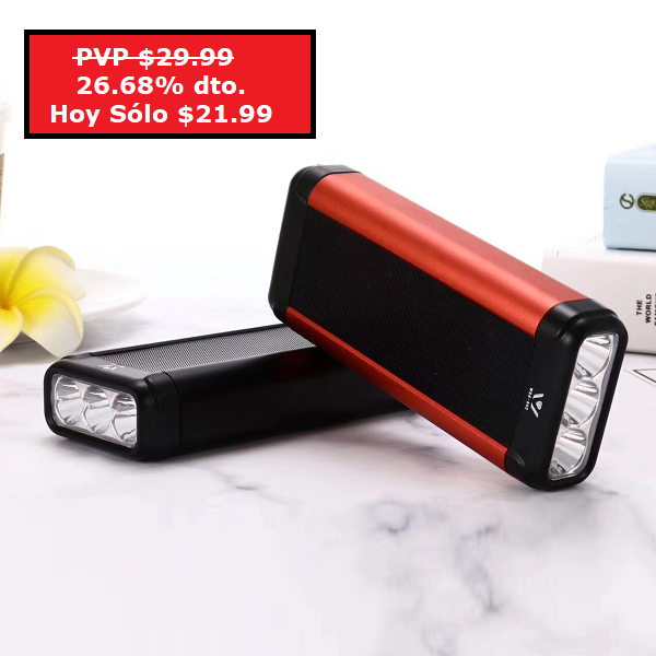 Parlante linterna y cargador WSA-845